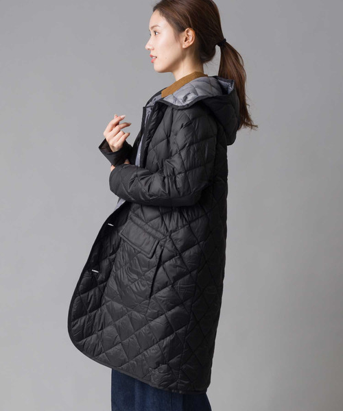 「OMNES」 ダウンコート SMALL ネイビー レディース_画像9