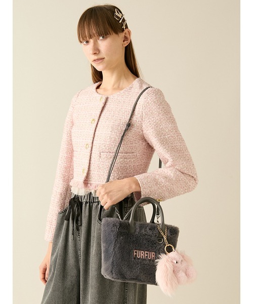 「FURFUR」 2WAYバッグ F チャコールグレー レディース_画像5