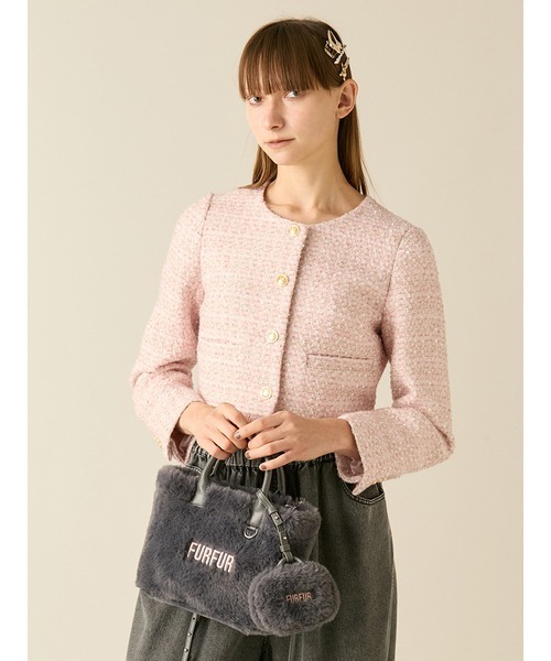 「FURFUR」 2WAYバッグ F チャコールグレー レディース_画像7