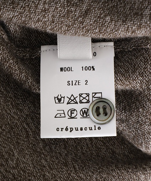 「crepuscule」 長袖ポロシャツ 2 ブラウン系その他 メンズ_画像5