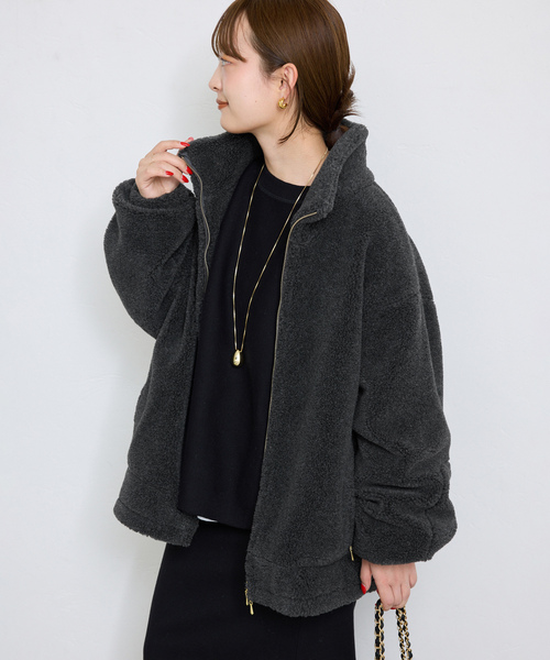 SLOBE IENA - イエナ スローブ ブルゾン サイズ36 S美品 SLOBE IENA（スローブイエナ） ブルゾン 36 グレー レディース