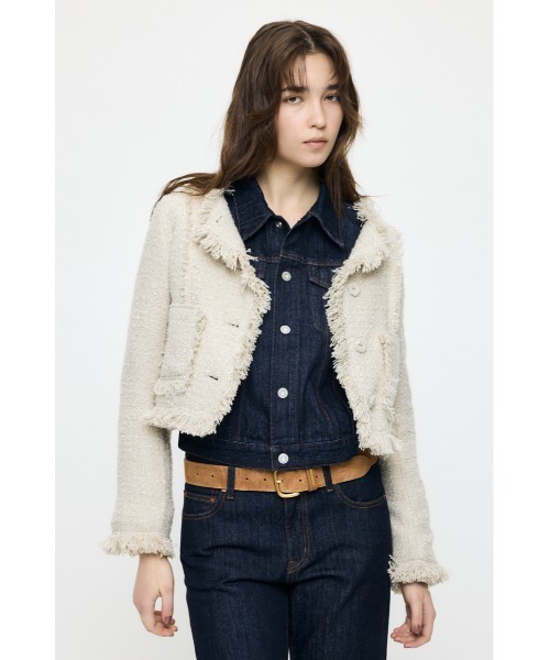 moussy ツイードジャケット VELOUR ツイード ジャケット｜マウジーの通販｜&mall（アンドモール