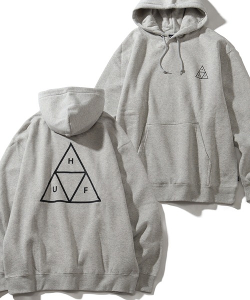 HUF（ハフ） プルオーバーパーカー M ヘザーグレー メンズ : ZOZOTOWN