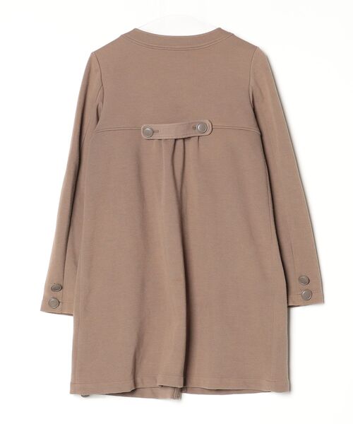 「MICHEL KLEIN」 ノーカラーコート 38 ブラウン レディース_画像2