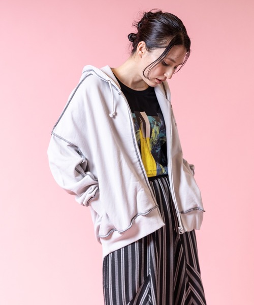 OSMOSIS（オズモーシス） tシャツ バックツイストパーカ レディース 