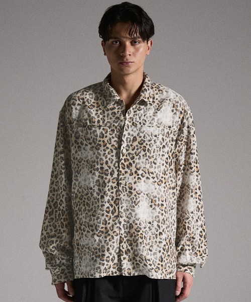 GRANCY シャツ 「GRANCY」Vintage Fade Open-collar Shirt