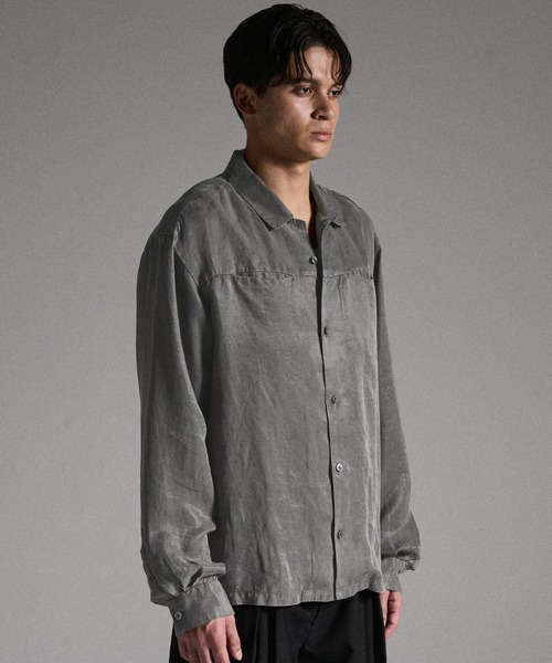 GRANCY シャツ 「GRANCY」Vintage Fade Open-collar Shirt