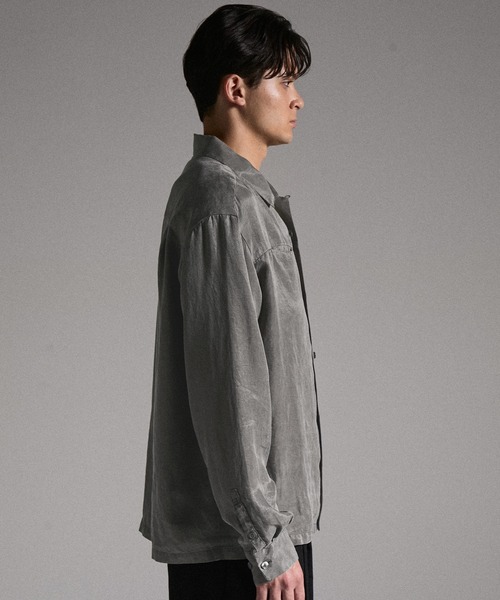 GRANCY シャツ 「GRANCY」Vintage Fade Open-collar Shirt