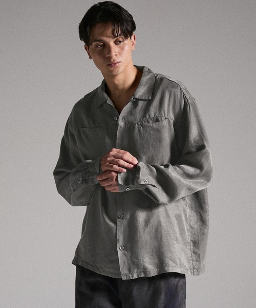GRANCY シャツ 「GRANCY」Vintage Fade Open-collar Shirt