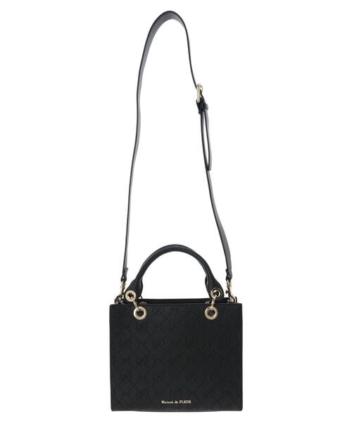 「Maison de FLEUR」 2WAYバッグ FREE ブラック レディース_画像9