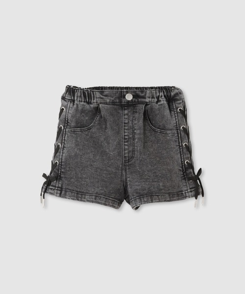 パンツ SimpLify サイドレースアップ デニムショートパンツ キッズ