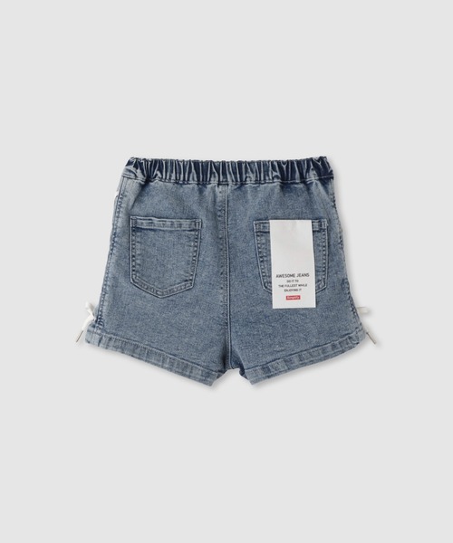 パンツ SimpLify サイドレースアップ デニムショートパンツ キッズ