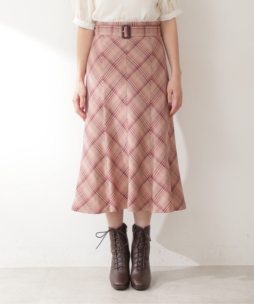 「JILL by JILL STUART」 スカート SMALL レッド レディース_画像4