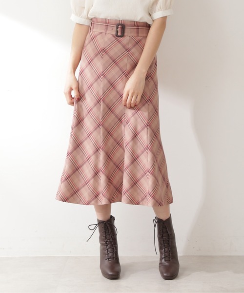 「JILL by JILL STUART」 スカート SMALL レッド レディース_画像5