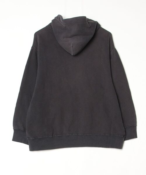 「Champion」 ワンポイントプルオーバーパーカー X-SMALL ブラック レディース_画像2