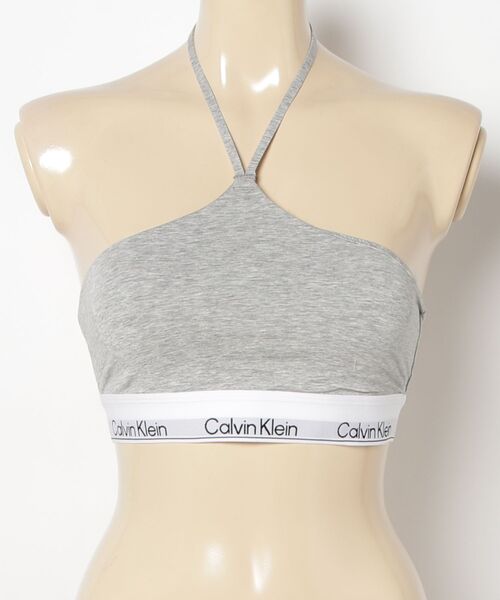 【新品】  ライトラインブラレット M グレー Calvin Klein（カルバン・クライン） ブラジャー Icon Cotton Modal