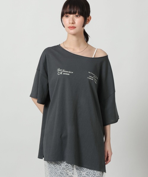 LAKOLE（ラコレ） tシャツ 半袖 スラブアソートロゴT / 671506
