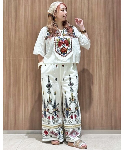 チャイハネ（CAYHANE） 「チャイハネ」ロザリナ刺繍トップス