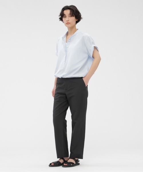 ブラウス シャツ YARN DYED COTTON POPLIN レディースの画像