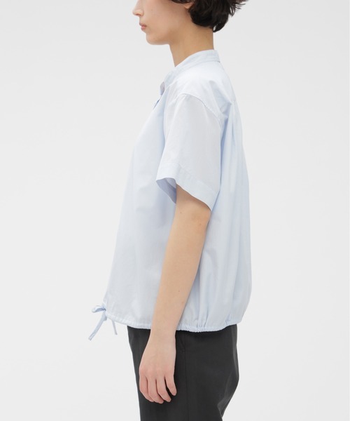 ブラウス シャツ YARN DYED COTTON POPLIN レディースの画像