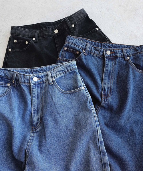 「evernavy」 デニムパンツ L ブルー系その他 レディース_画像8