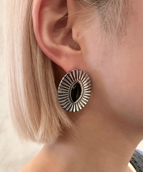 amplis（アンプリス） ピアス ヴィンテージボタンピアス/twix