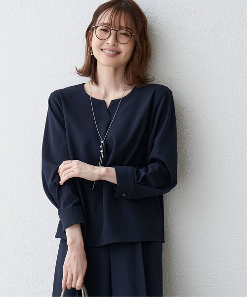 「IKKA LOUNGE」 セットアップ L ネイビー レディース_画像5