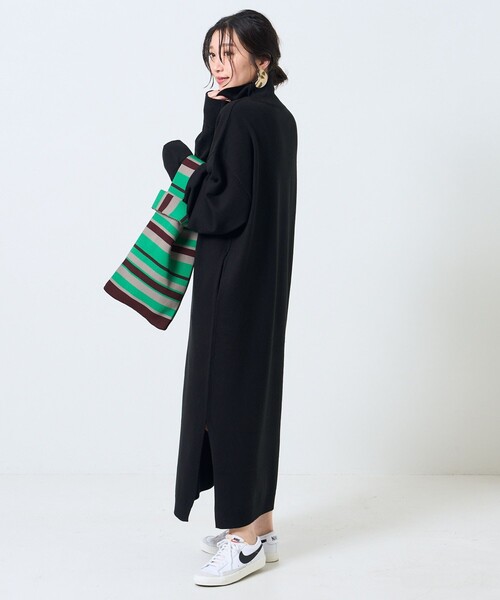 「FREAK'S STORE」 ニット 원피스 フリ- グレー レディース (3/8)
