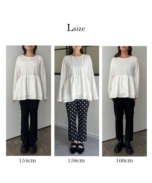 「prose verse」 長袖ブラウス MEDIUM オフホワイト レディース_画像3