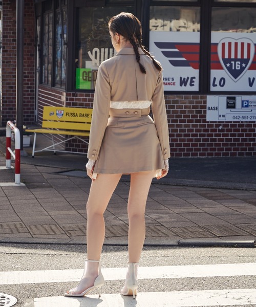 「EIMY ISTOIRE」 ミニスカート S ベージュ レディース_画像5