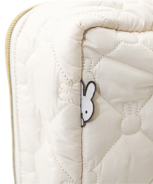 Miffy（ミッフィー） ポーチ チャーム付き キルティングトラベル