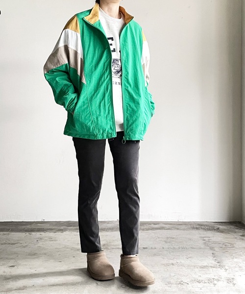 「COMMON WARE」 「HALHAM」ナイロンブルゾン M ネイビー レディース_画像4