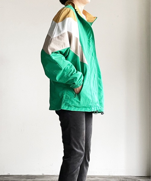 「COMMON WARE」 「HALHAM」ナイロンブルゾン M ネイビー レディース_画像5