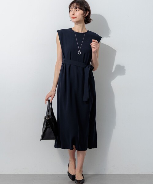 23区（ニジュウサンク） ドレス ストレッチジョーゼット スリーブレス
