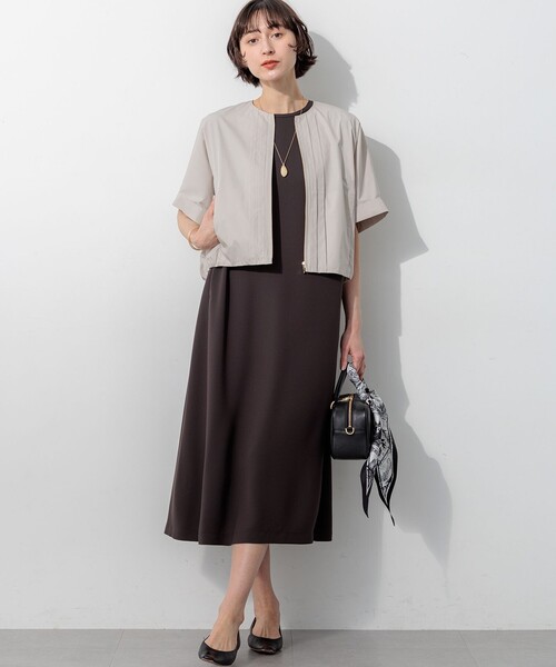 23区（ニジュウサンク） ドレス ストレッチジョーゼット スリーブレス