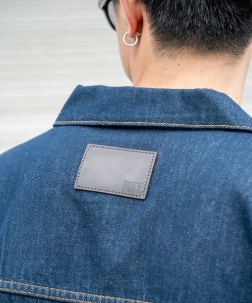 「FCTY.」 デニムジャケット MEDIUM インディゴブルー メンズ_画像5