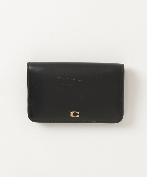 COACH コーチ カードケース ケース 小銭入れ 黒 ブラック COACH（コーチ） カードケース フリ- ブラック系その他 レディース
