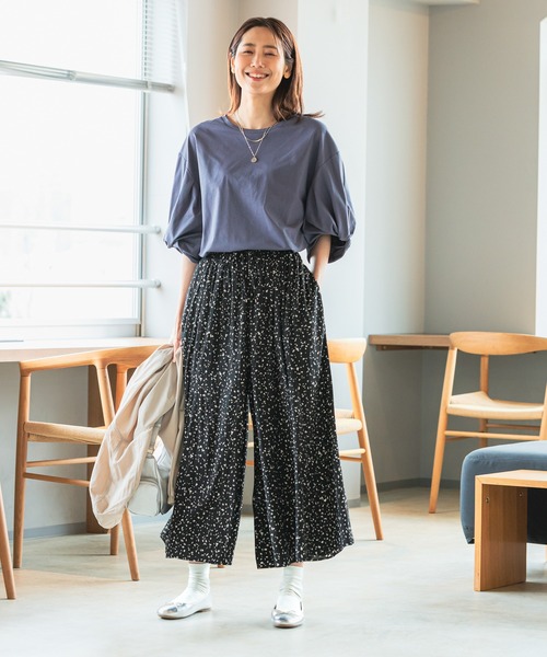 「GLOBAL WORK」 イージーパンツ LARGE ブラック レディース_画像6