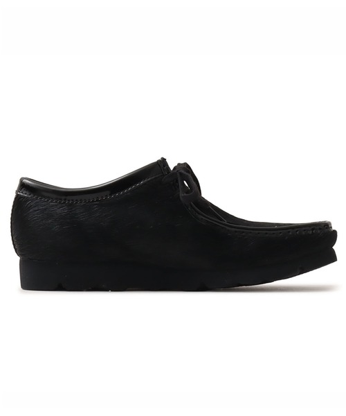 Clarks（クラークス） ブーツ Clarks Wallabee Black Hair On BLACK