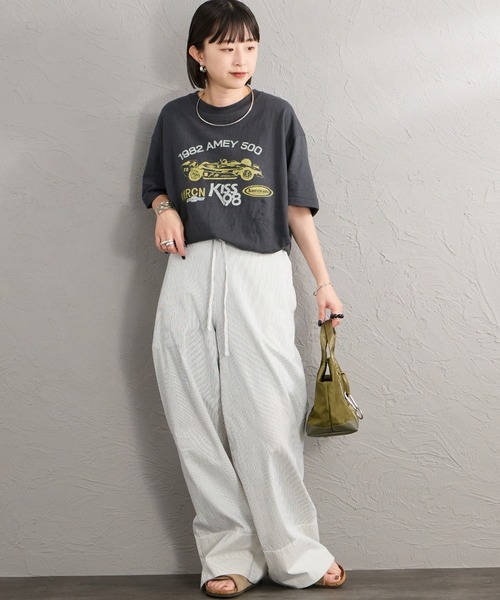 AMERICANA（アメリカーナ） tシャツ 半袖 グラフィックプリントTシャツ