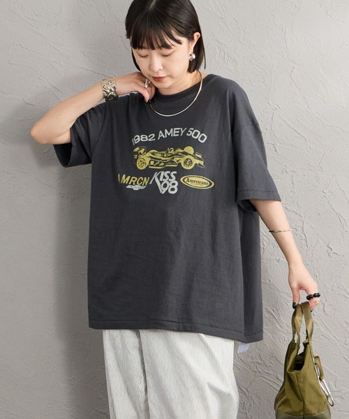 AMERICANA（アメリカーナ） tシャツ 半袖 グラフィックプリントTシャツ