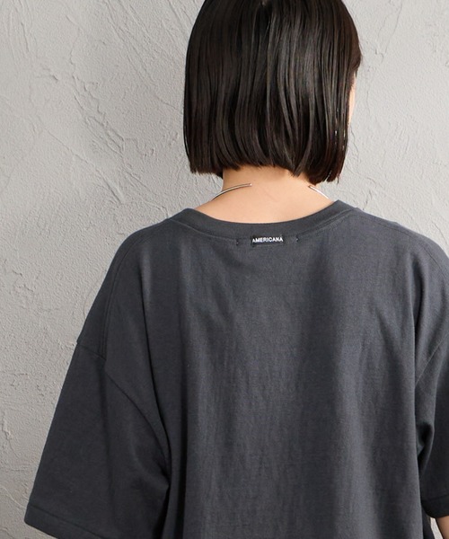 AMERICANA（アメリカーナ） tシャツ 半袖 グラフィックプリントTシャツ