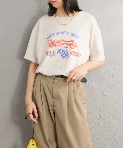 AMERICANA（アメリカーナ） tシャツ 半袖 グラフィックプリントTシャツ