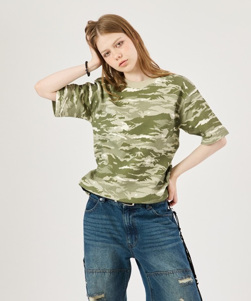 「FTW」 半袖Tシャツ LARGE グリーン レディース_画像6