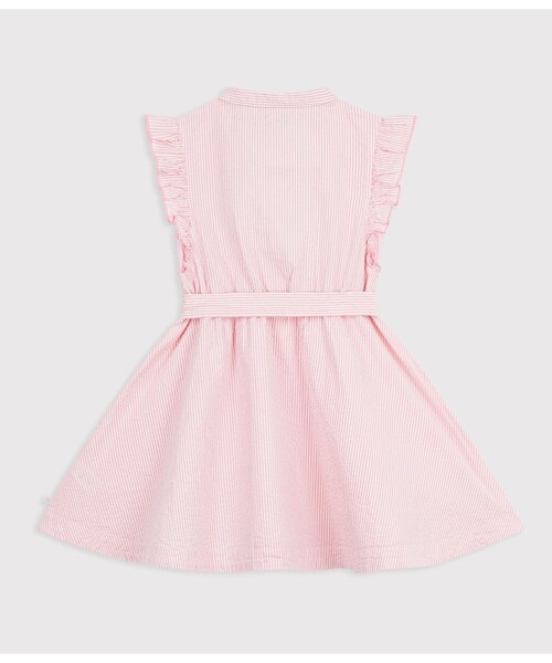 PETIT BATEAU（プチバトー） ワンピース シアサッカーワンピース