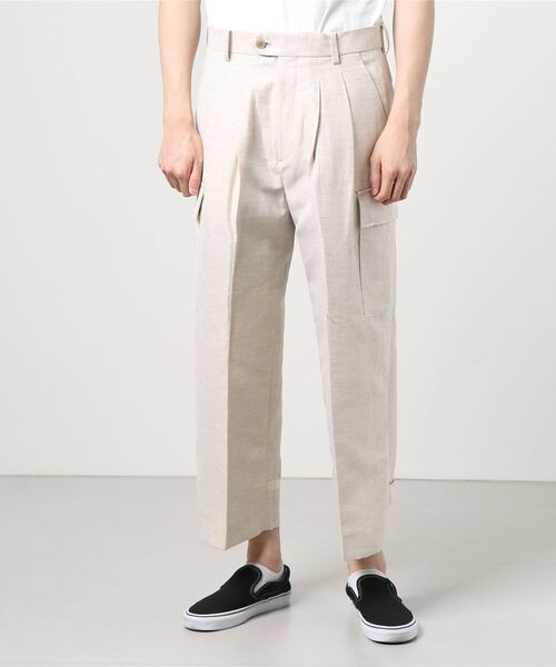 Milok スラックス DOUBLE WEAVE WIDE CARGO TROUSERS メンズ 