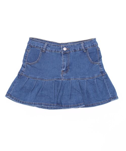 【Rotate】プリーツ デニム ミニスカート Vintage Blue プリーツデニムミニスカート[品番：MKSW0060057]｜EVRIS