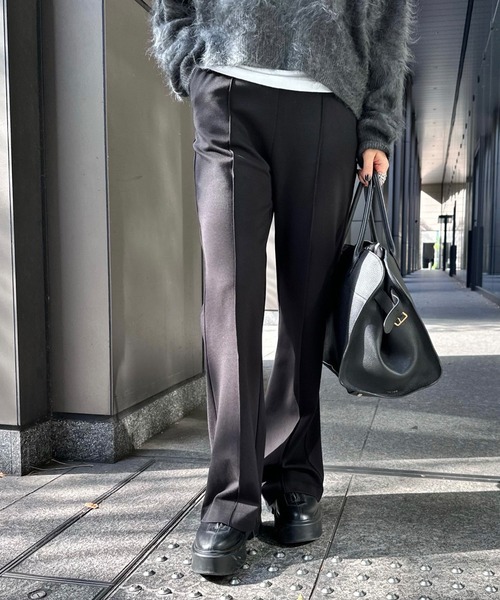 evernavy パンツ ポンチフレアパンツ レディース : ZOZOTOWN Yahoo!店