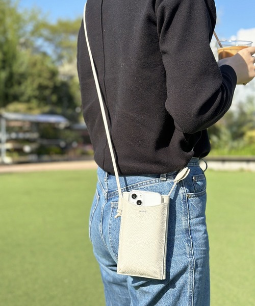 龍オーダー品 革製肩掛ポーチ Beau're（ヴュレ） ポーチ 「BEAURE」カウレザースマホショルダー