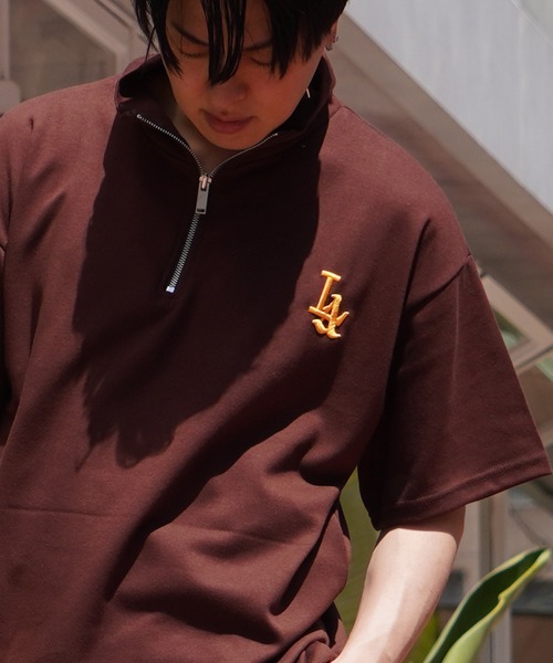 STAYGOLD LA ネイビー ハーフジップウェア - メルカリ